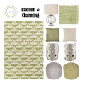 Striking Design & Smooth Coloring Transcends W/This Charming 9-Piece Contemporary Accessory Bndl Pkg