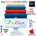 Apple 24" iMac w/ Retina4.5K Display, Apple M1 Processor, 8GB Memory, 256GB SSD & AppleCare+