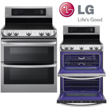 LG Stainless Steel Freestanding Double Electric Range