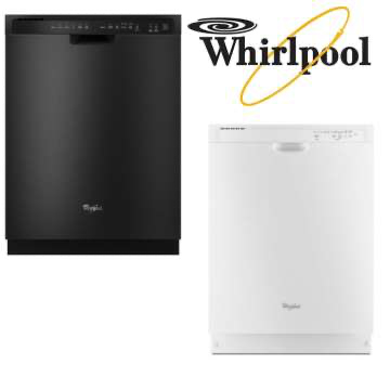 Whirlpool 24" Built-In Dishwasher-Available In Black Or White