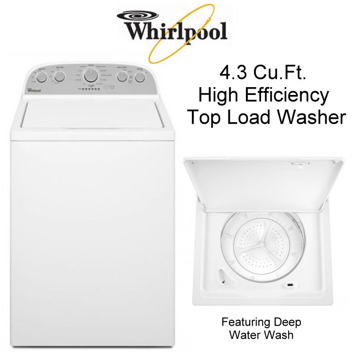 Whirlpool 4 3 Cu Ft He Top Load Washer Featuring 12 Cycles Available In Cabrio White Luther Appliance And Furniture,Tommy Pickles Maternal Grandparents