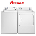 Bundle Up & Save With Amana Washer/Dryer Bdl In Electric Featuring 9-Wash Cycles & 11-Dry Cycles