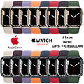 Apple 41mm Series 7 Aluminum Sport Watch With GPS + Cellular Bundled With AppleCare+ Protection Plan