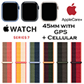 Apple 45mm Series 7 Aluminum Sport Loop Watch With GPS + Cellular Bundled With AppleCare+ Protection