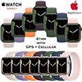 Apple 41mm Series 7 Aluminum Sport Solo Loop Watch With GPS + Cellular Bundled With AppleCare+ Prote