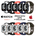 Apple 45mm Series 7 Aluminum Nike Sport Band Watch With GPS + Cellular Bundled With AppleCare+