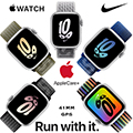 Apple 41mm Series 8 Aluminum Nike Sport Loop Watch with GPS Bundled with AppleCare+ Protection