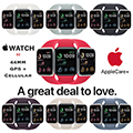 Apple 44mm SE Aluminum Sport Watch with GPS + Cellular Bundled with AppleCare+ Protection Plan