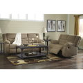 Free Rocker Recliner w/7-PC Reclining Living Room Package Featuring A Soft Chenille Fabric in Mocha