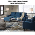 Perfect For Small Spaces; 5-Piece Combo Package at Great Value Features Queen Sofa Chaise Sleeper