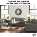 Free Chaise Lounge Or Full Sleeper Upgrade With This 7-Piece Slate Family Room Package