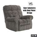 Ernestine Slate Power Lift Recliner with Dual Motor Design - Express Shipping