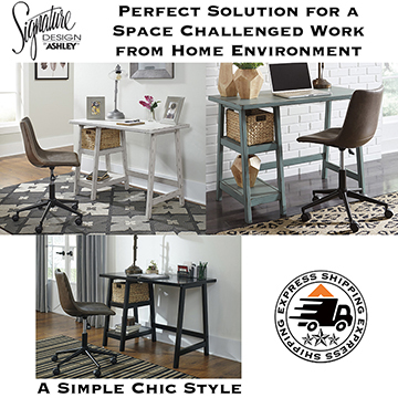 The Perfect Solution for Space Challenged Work from Home Environments Featuring a Simple Chic Style