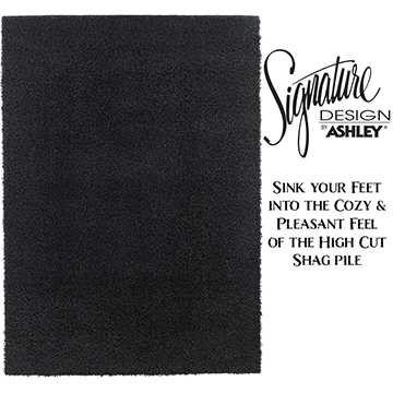 Immerse Your Feet Into The High Cut Shag Pile Of The Caci-Charcoal Transitional Medium Area Rug