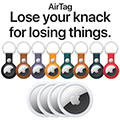 Lose Your Knack for Losing Things with 4 AirTags and Choice of 2 AirTag Leather Rings