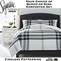 Stayner Adult Collection 3-Piece Queen or King Comforter Bedding Set