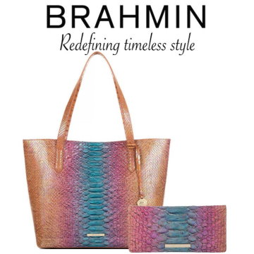 Brahmin Melbourne Brooke Slim Tote & Ady Wallet - Available in Multi Stellaris