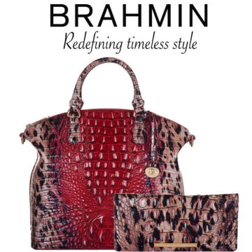 Brahmin Melbourne Large Duxbury Satchel with Adelle Wallet � Available in Ruby Prowl