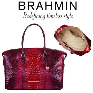Brahmin Melbourne Duxbury Weekender - Available in Ruby Ombre Melbourne