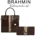 Brahmin Caroline Square Satchel with Ady Bi-Fold Wallet � Available in 2 Colors