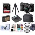 Sony Alpha A6000 Mirrorless Camera with 16-50mm Lens and Free Accessories Kit