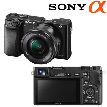 Sony Alpha A6000 Mirrorless Camera with 16-50mm f/3.5-5.6 OSS Alpha E-Mount Retractable Zoom Lens