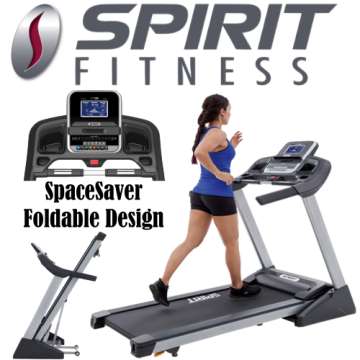 Spirit XT Treadmill With Quick Key Incline, Contact Heart Rate & Built-In Cooling Fan