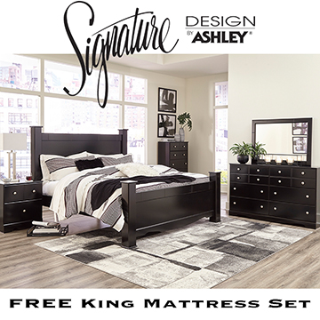 The Ultimate King Bedroom Pkg Featuring 8-PC Bedroom Set & King 15
