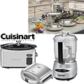 Cuisinart 4PC Package 10PC Cookware Set, Electric Sandwich Grill, MiniPrep Processor & SlowCooker