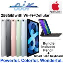 Apple 256GB iPad Air W/WiFi + Cellular (4th Gen) Bundled W/Pencil, Smart Keyboard Folio & AppleCare+