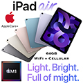 Apple 64GB iPad Air with WiFi + Cellular (Latest Model) & AppleCare+ Protection Plan