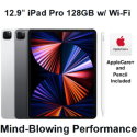 Apple 12.9" iPad Pro (Latest Model) 128GB w/Wi-Fi Bundled with Pencil & AppleCare+ Protection Plan