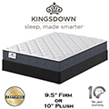 Kingsdown Anniversary Bronze 9.5" Firm or 10" Plush Innerspring Twin Mattress + Foundation
