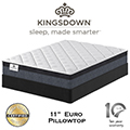 Kingsdown Anniversary Bronze 11" Euro Pillowtop Innerspring Twin Mattress + Foundation