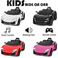 Kids Ride on Battery Electric Sports Car With Parental Remote Control
