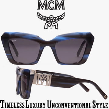 MCM Collection 731SLB Bicolor Cat Eye Women�s Sunglasses � Available in Blue/Blue