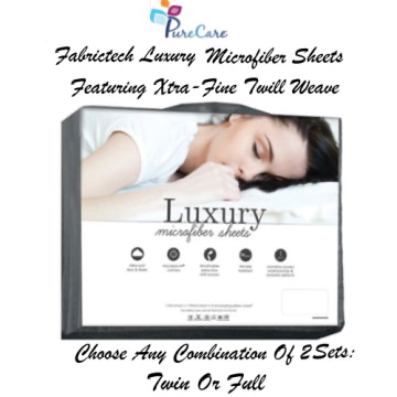 Double Up & Save; Any Combination Of 2-Twin Or Full Luxury Microfiber Sheet Sets in 3 Color Choices