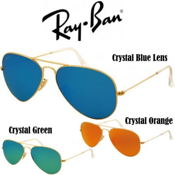 Ray-Ban Unisex Large Matte Aviator Sunglasses