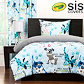 Chase Your Dreams Crayola Reversible Collection 2-Piece Twin Bedding Set