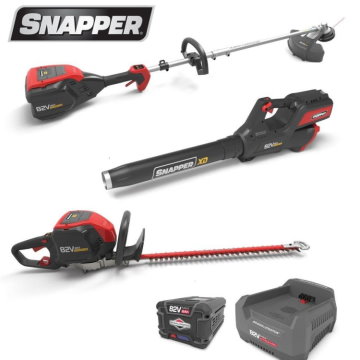Snapper Total Yard Bundle w/String Trimmer, Leaf Blower, Hedge Trimmer, 2 Ah Battery & Rapid Charger
