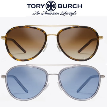Tory Burch Eleanor Pilot Sunglasses � Available in 2 Colors