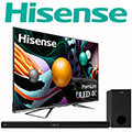 Hisense 65" 4K UHD ULED Android TV Bundle w/ Soundbar & Wireless Subwoofer