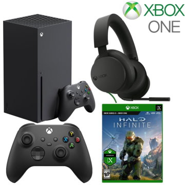 Microsoft Xbox X Console - Bundle with Controller, Headset, and Halo Infinite