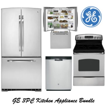 Kitchen Appliance Packages on Ge 3 Piece Stainless Steel Kitchen Appliance Package Refrigerator