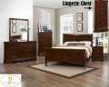 Burnished Brown Cherry Finish 7PC Package Featuring A Classic Louis Philippe Design At Value Prices