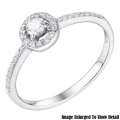 Fine Jewelry - Womens 14K Round Diamond Engagement Ring In White Gold