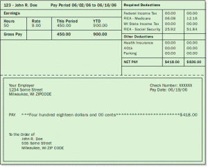 Paycheck Example