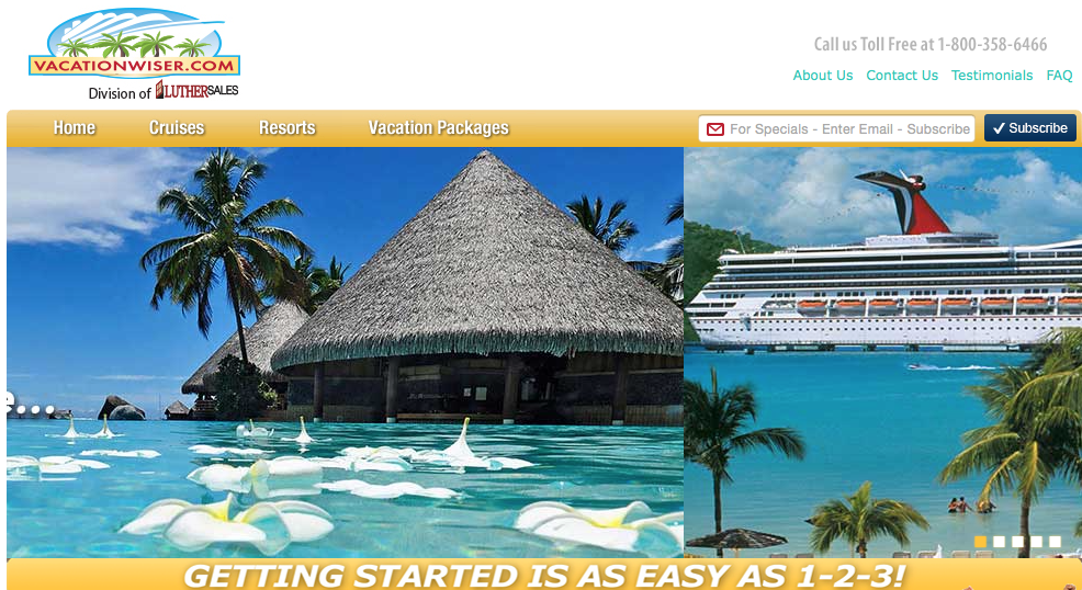 Book Your Dream Vacation Now at Vacationwiser.com and Travel Now, Pay Later. 1 Year Interest Free Financing.