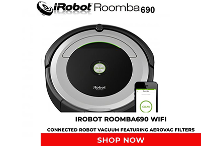 iRobot Roomba690 WiFi Connected Robot Vacuum FeaturinG AeroVac Filters